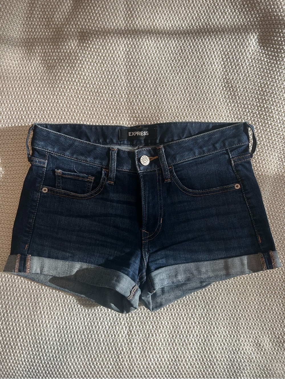 Express | Denim Stretch Shorts